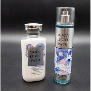 Bath & Body Works MOONLIGHT PATH Body Lotion Mist Spray Duo Shea Butter Coconut